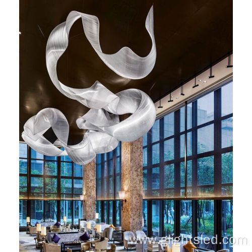 Hotel lobby Modern custom big project chandelier light